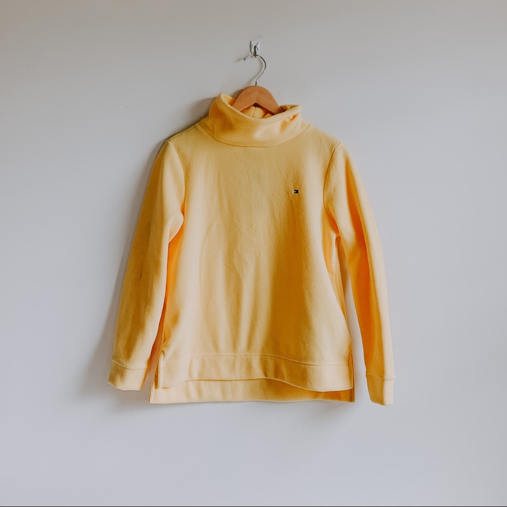Tommy Hilfiger yellow fleece pullover